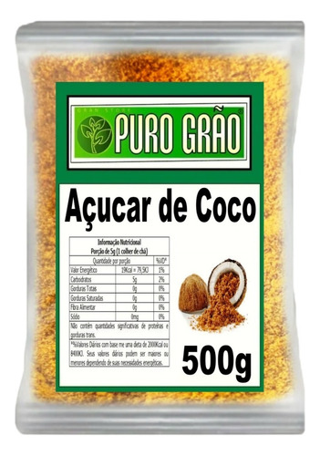 Açúcar De Coco 500g - Premium