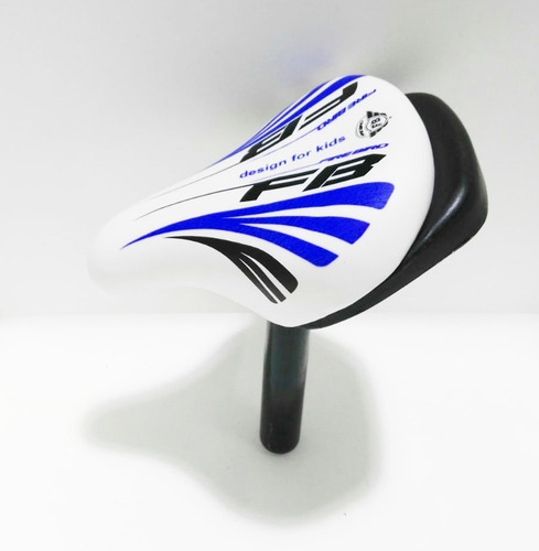 Asiento Para Bici De Niño / A Para Rodado 12 / 16 Azul