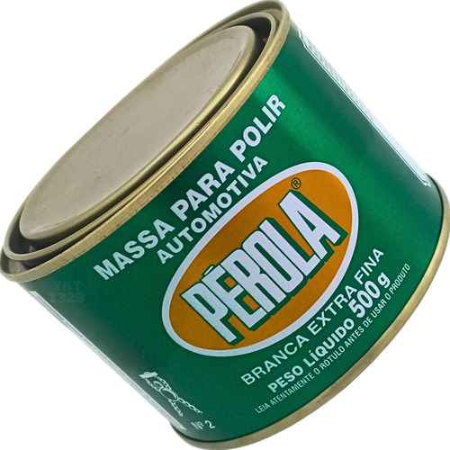 Massa Para Polir Branca Extra Fina 500g Original Pérola