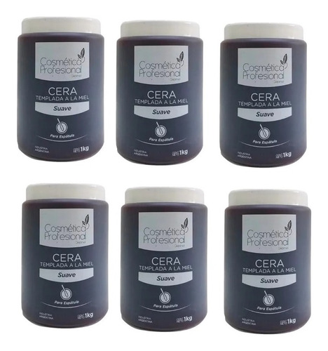 Cera Descartable Depilatoria Cosmetica Profesional 1000gr X6