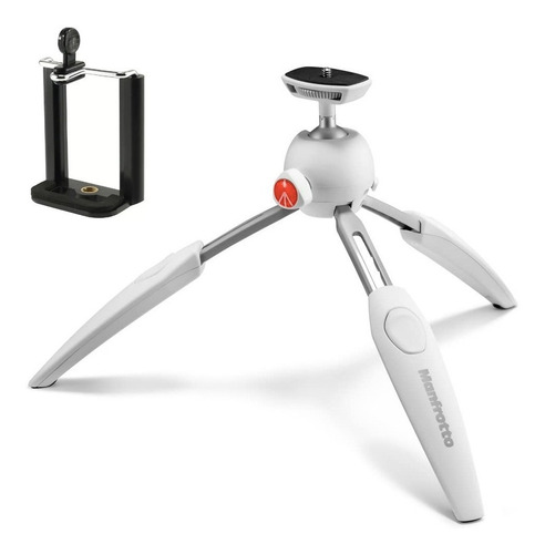 Imagen 1 de 9 de Mini Tripie Pixi Evo (mtpixievo-wh) + Montura Para Celular