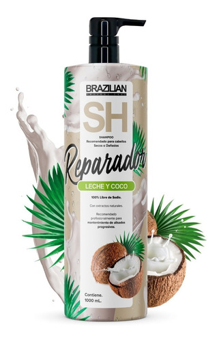 Shampoo Brazilian Para Cabellos Secos O Dañados De 1lt.