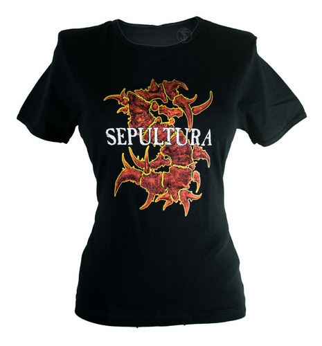 Blusa Dama Sepultura Rock And Music