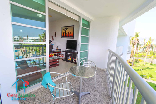 Cad Mayan Lakes 3 302. Terraza Con Vista A Los Jardines Y Albercas