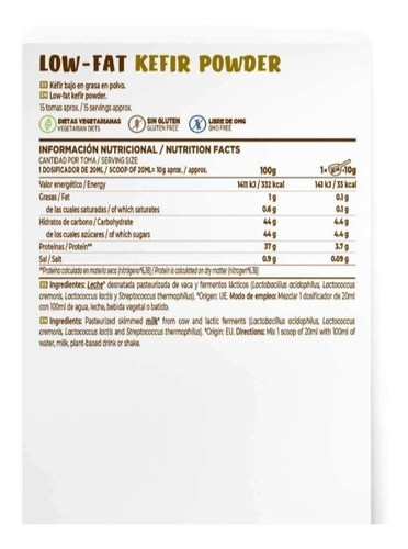 Imagen 2 de 2 de Kefir Vegano En Polvo