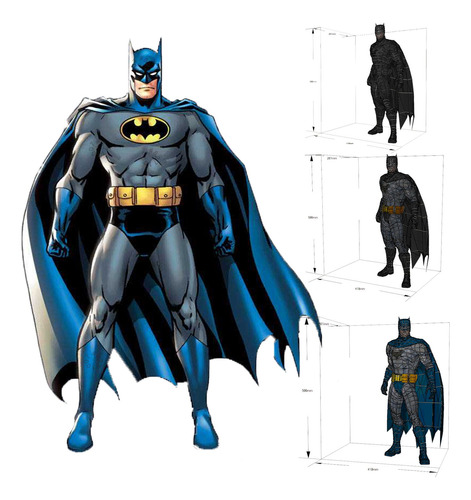 Batman X 3 (50 Cm) Papercraft
