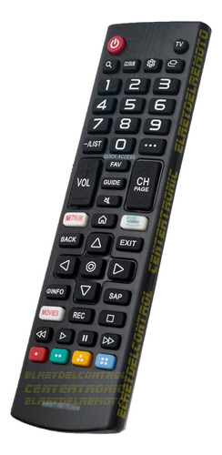 Control Remoto Akb75675304 Para LG Smart Tv Movies Netflix