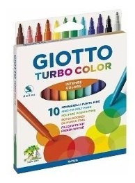 Marcadores Giotto X10 Finos Escolares