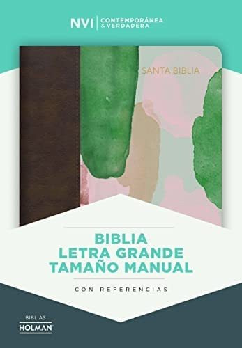 Biblia Nvi/letra Grande/tamaño Manual/simil Piel/multicolor