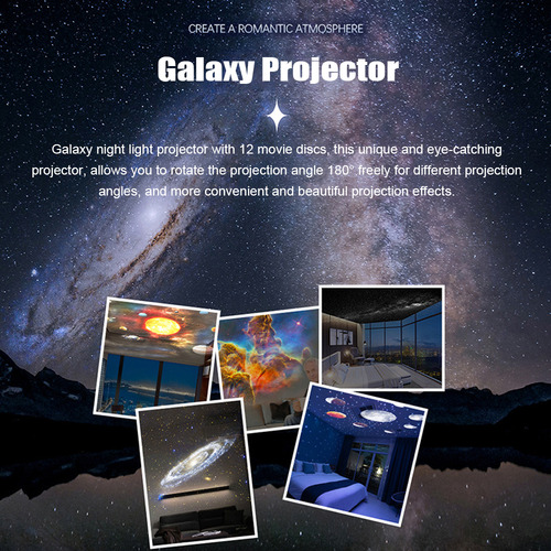 Zh Proyector De Estrellas 12 En 1 Con Luz Nocturna Galaxy