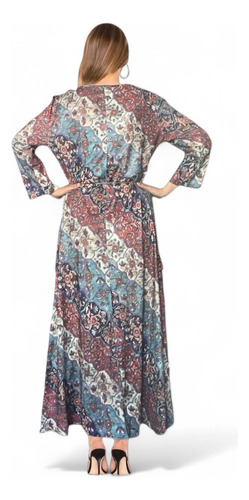 Vestido Largo Licrado. Talla L