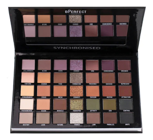 Paleta De 35 Sombras Para Ojos Altamente Pigmentadas Synchronised Shadow Palette Bperfect