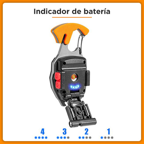 Linterna Led Llavero Portátil Lámpara Táctica Multifunción
