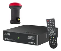 Comprar Kit Receptor Digital Vt1000 Visiontec + Lnbf Simples Ku