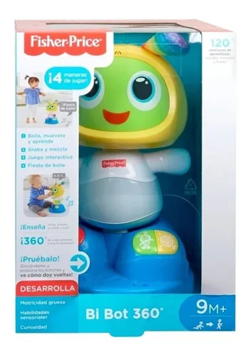 Bi Bot 360 Robot Fisher Price Canta Baila Azul amarillo Meses