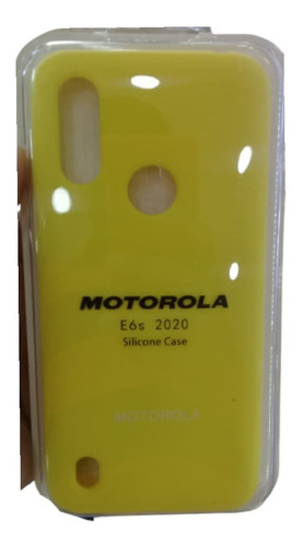 Carcasa Estuche Forro Silicona Para Motorola E6s Y Ceramico