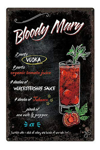 Póster 'bloody Mary' De Metal Para Pared