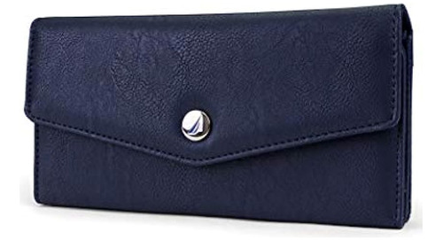 Nautica Money Manager Rfid - Cartera Para Mujer, Índigo Buff