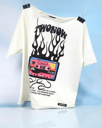 Two Souls Cassette On Fire T- Shirt
