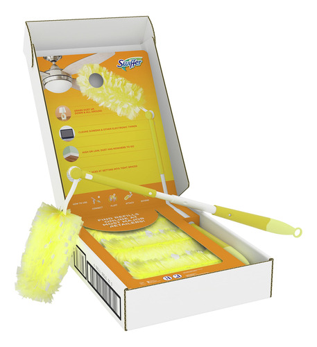 Cepillo De Ducha  Swiffer Dusters Kit Básico De Mango Extens
