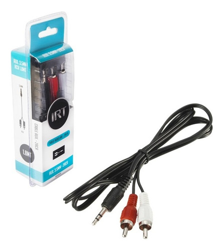 Cable Audio Plug 3.5 A 2 Rca 1.8mts Irt