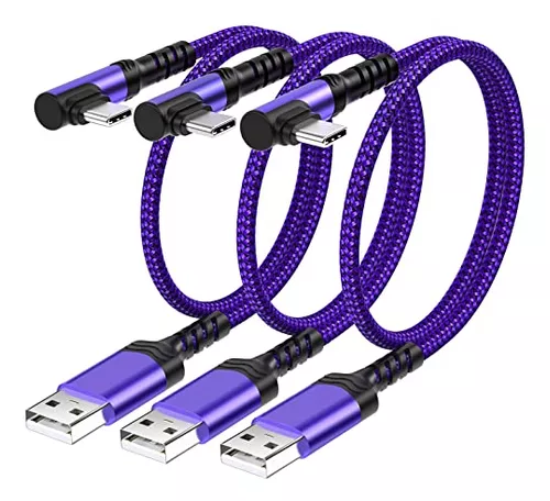 Cable Usb Tipo C Corto, Paquete De 3 Unidades Usb C De Carga