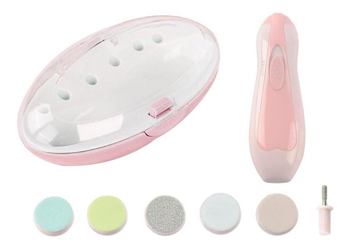 Set De Manicura Automática Para Bebé Recién Nacido Rosado
