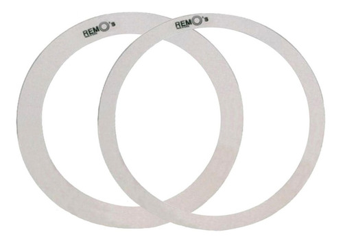 Remo Ro-0014-00 Sordinas Ring 14 PuLG. Liso Blanco Tarola 