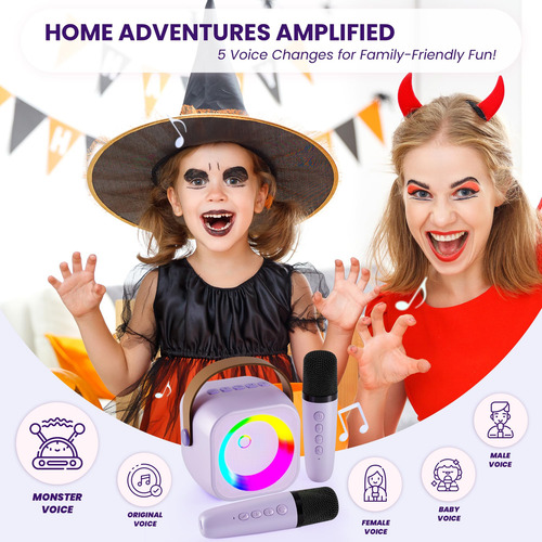 Máquina De Karaoke Beilihart Para Niños Y Adultos Con Micróf