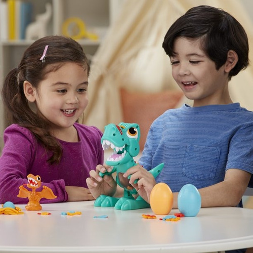 Play-doh Dino Crew Dinosaurio T-rex El Dino Gloton *sk