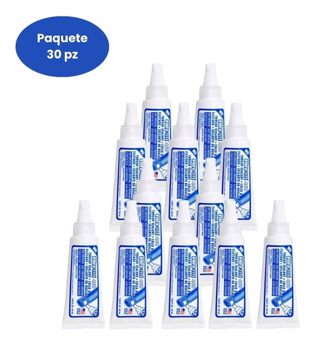 Sellador Tuberías Conexiones 50ml Vibratite 460 Paq.30pz