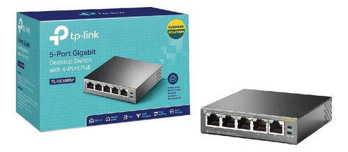 Tp-link, Switch Escritorio 5 Puertos Gigabit Poe, Tl-sg1005p