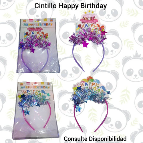 Cintillo Happy Birthday Feliz Cumpleaños 