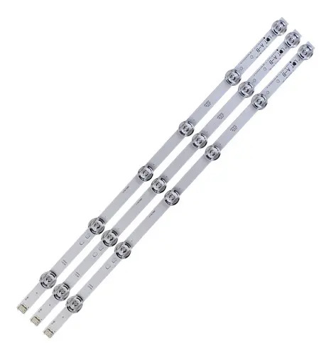 Kit 3 Barras Compatível Com 32Lb550B 32Lb5600 32Lb560B 32Lb570B Televisão 32 Polegadas Pci Eletroparts