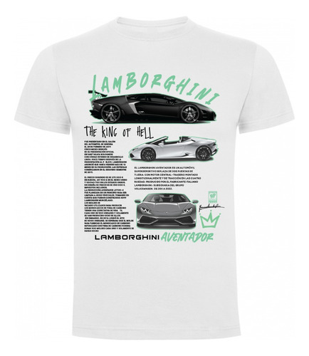 Polera De Algodon - Aventador - Lamborghini 02