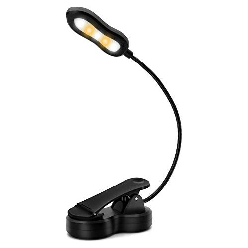 Sutun Luz De Libro Recargable, Lámpara Led Con Clip, 3 Color