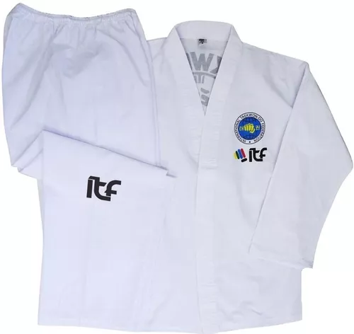 Traje Dobok Taekwondo Itf Logo Nuevo Talle 5 6 Y 7 Gran Marc