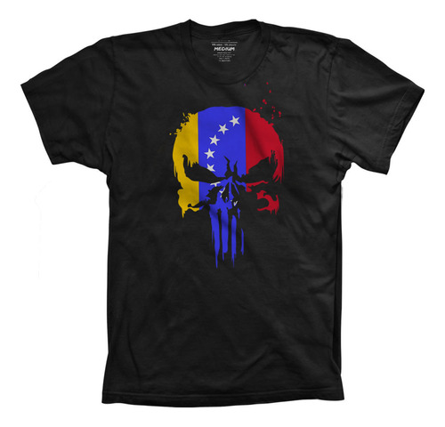 Franela Algodon Punisher Bandera Venezuela Unisex