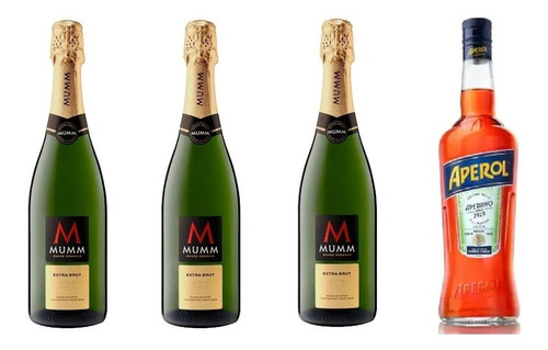 Champagne Mumm Extra Brut 3 Botellas + Aperol Aperitivo