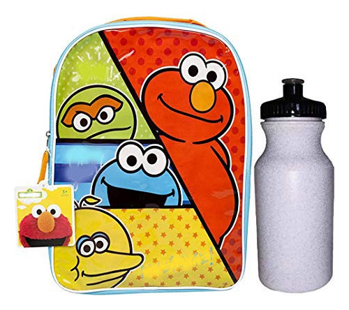 Sesame Street Elmo 15 Mochila Gran Pájaro Oscar Y Mons...