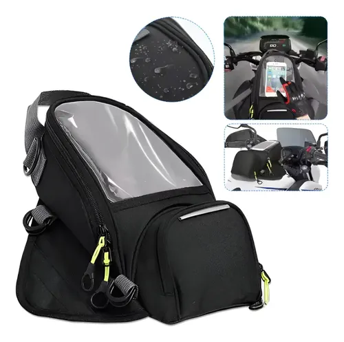 Alforge Bolsa Mala Universal De Tanque Da Moto Com Imã Preto