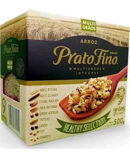 Arroz Integral Multigrãos Prato Fino Selection 500g- Kit C/2