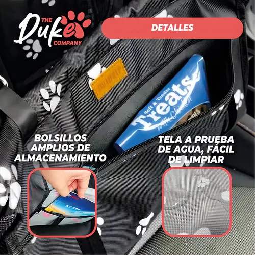 Cubre Asientos De Mascotas Generica Antisuciedad Negro Rosal