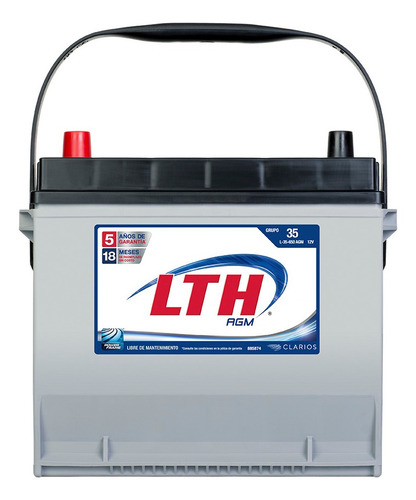 Bateria Lth Agm Para Nissan Sentra 2017 1.8 Litros Tecnologia Powerframe (70% Mas Flujo Electrico) Envio Gratis