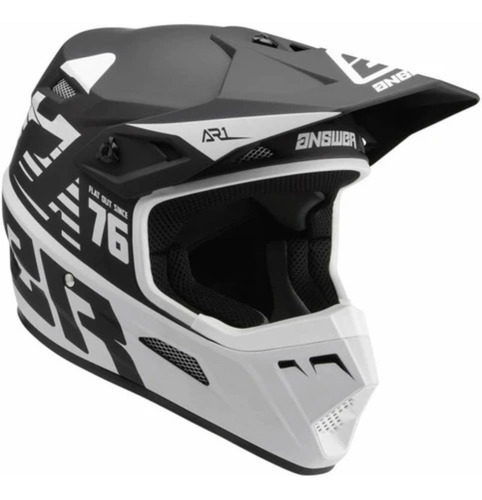 Imagen 3 de 3 de Casco Moto Mx Answer Niños Ar-1