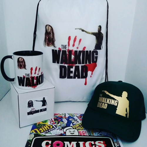 The Walking Dead Combo Gorra + Mugs + Tula Sport