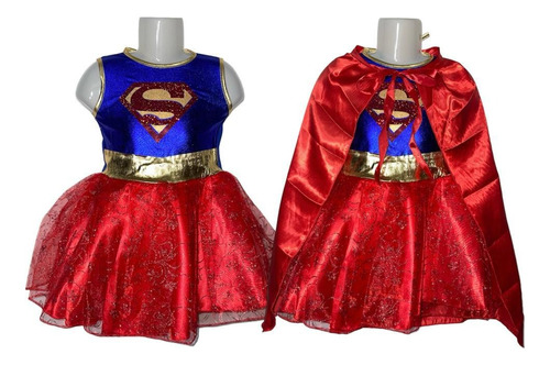 Disfraz Supergirl Niña Disfraz De Superhéroina Para Niñas
