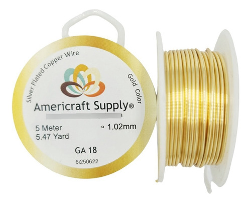 Alambre Para Bisuteria Americraft Supply Calibre 18 - 5mts