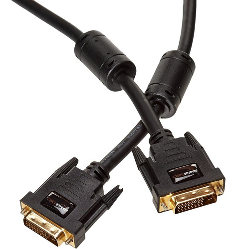 Cable Conector Video Dvi Dual Chapado Oro Macho-macho 1.98m