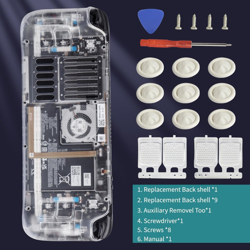 Y Carcasa De La Placa Trasera Compatible Con Steam Deck